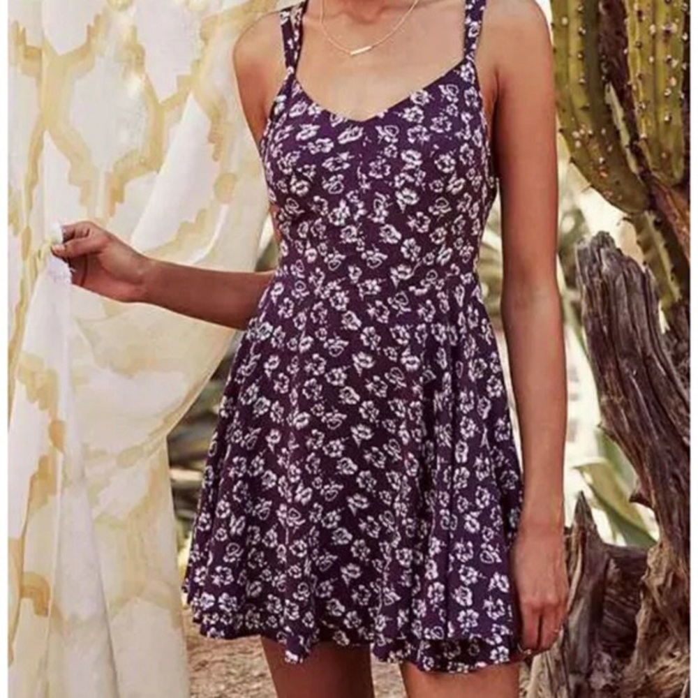 Kimchi blue cross back fit and flare dress